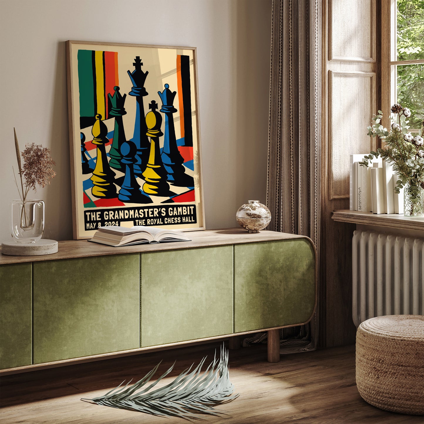 Father's Day Gift Chess Game Poster 2024