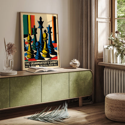 Father's Day Gift Chess Game Poster 2024