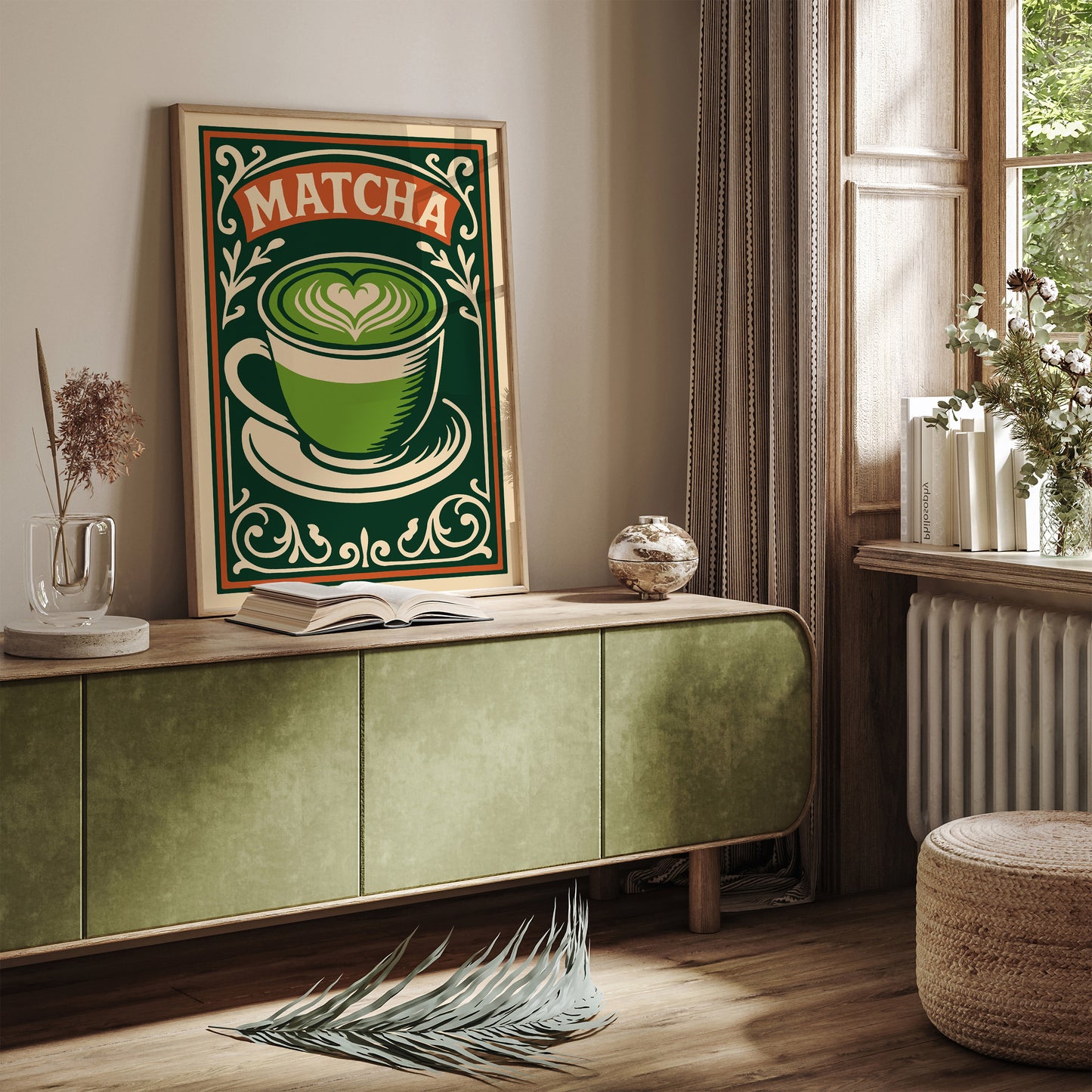 Matcha Green Drink Poster - Restaurant or Kitchen Wall Art Decor