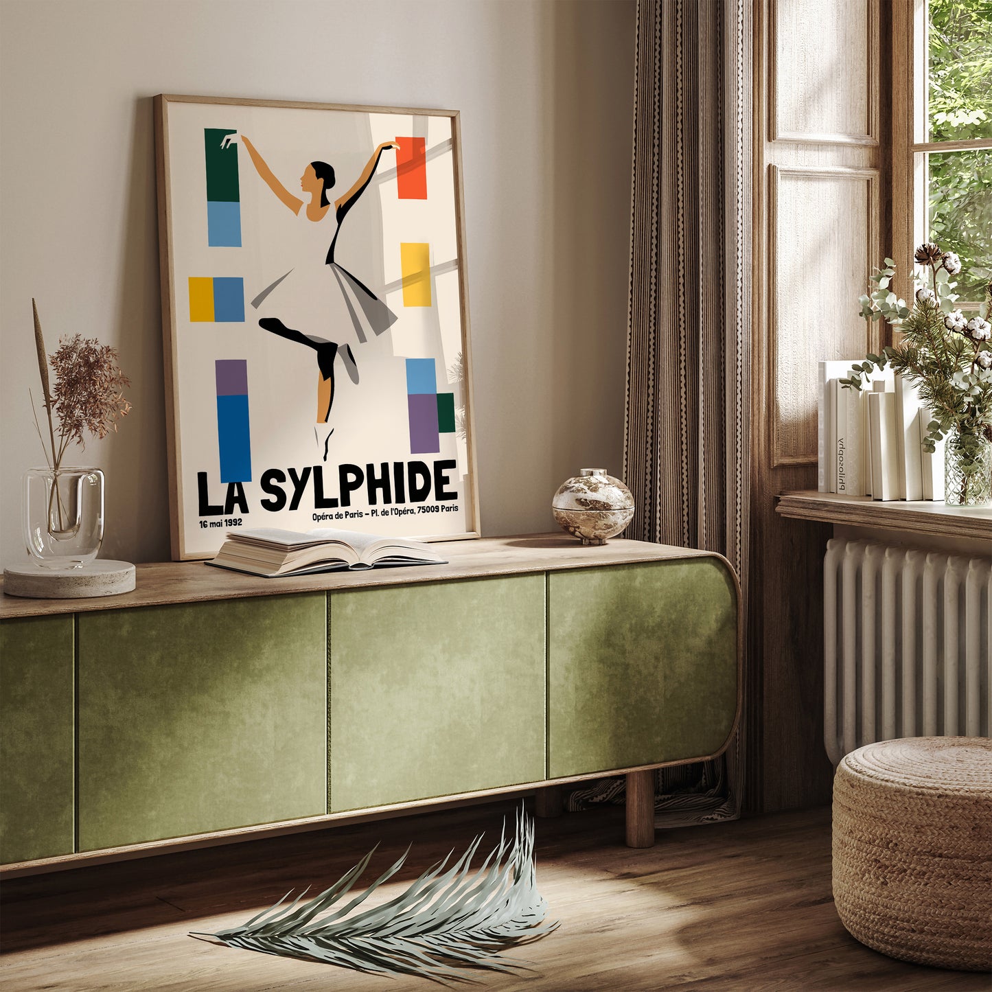 French La Sylphide Ballerina Retro Poster