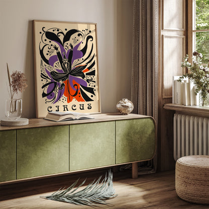 Retro Circus Funny Art Print