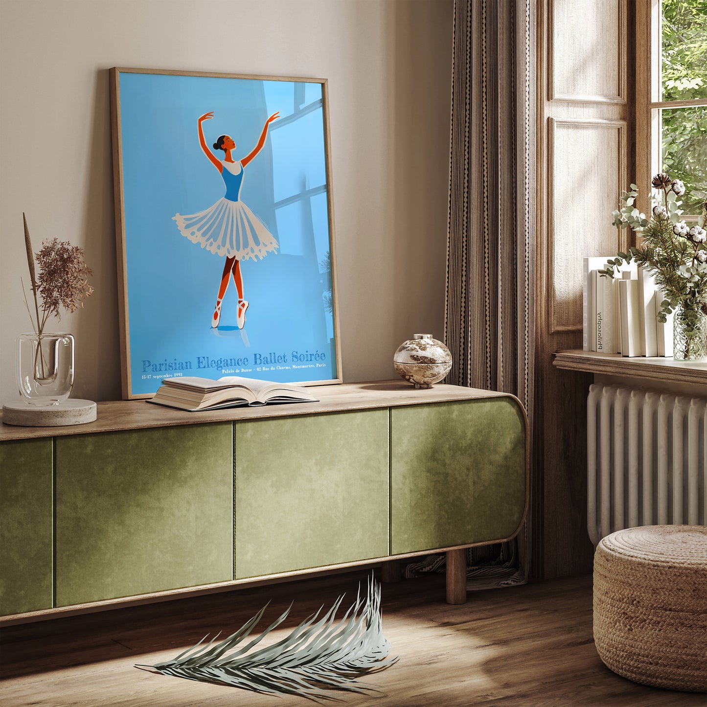 Parisian 1993 Ballerina Retro Wall Art