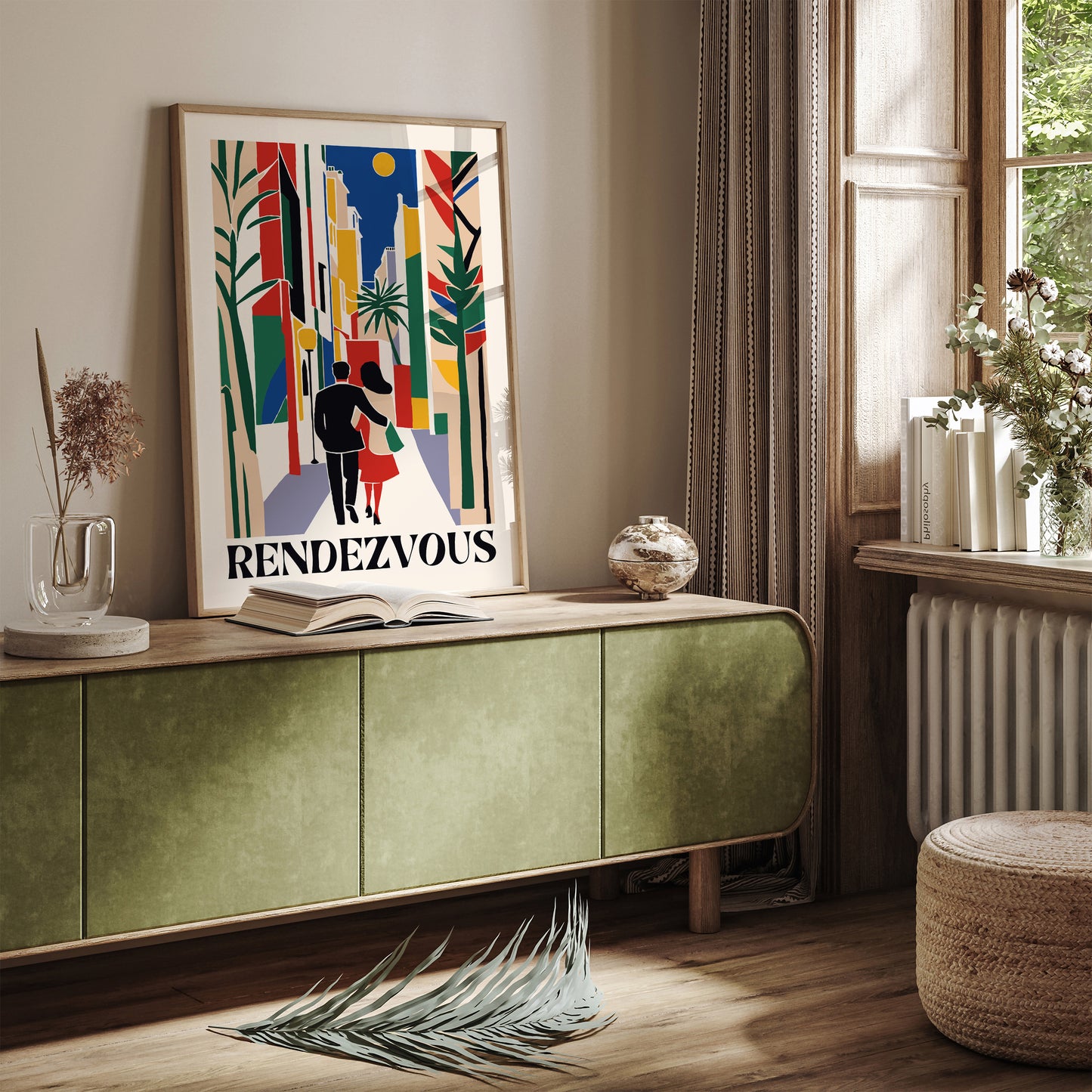 Rendezvous Mid Century Modern Poster