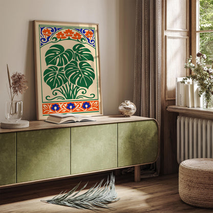 Monstera Plant Wall Art Print