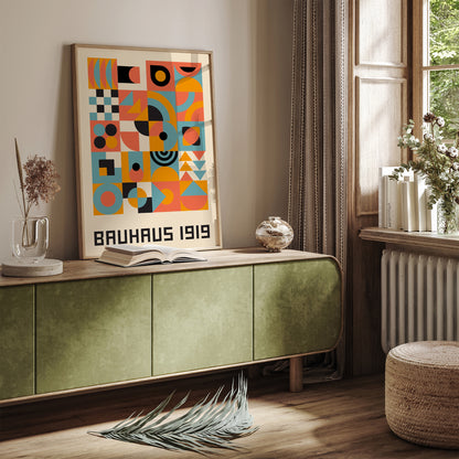 Bauhaus 1919 Geometric Shapes Poster