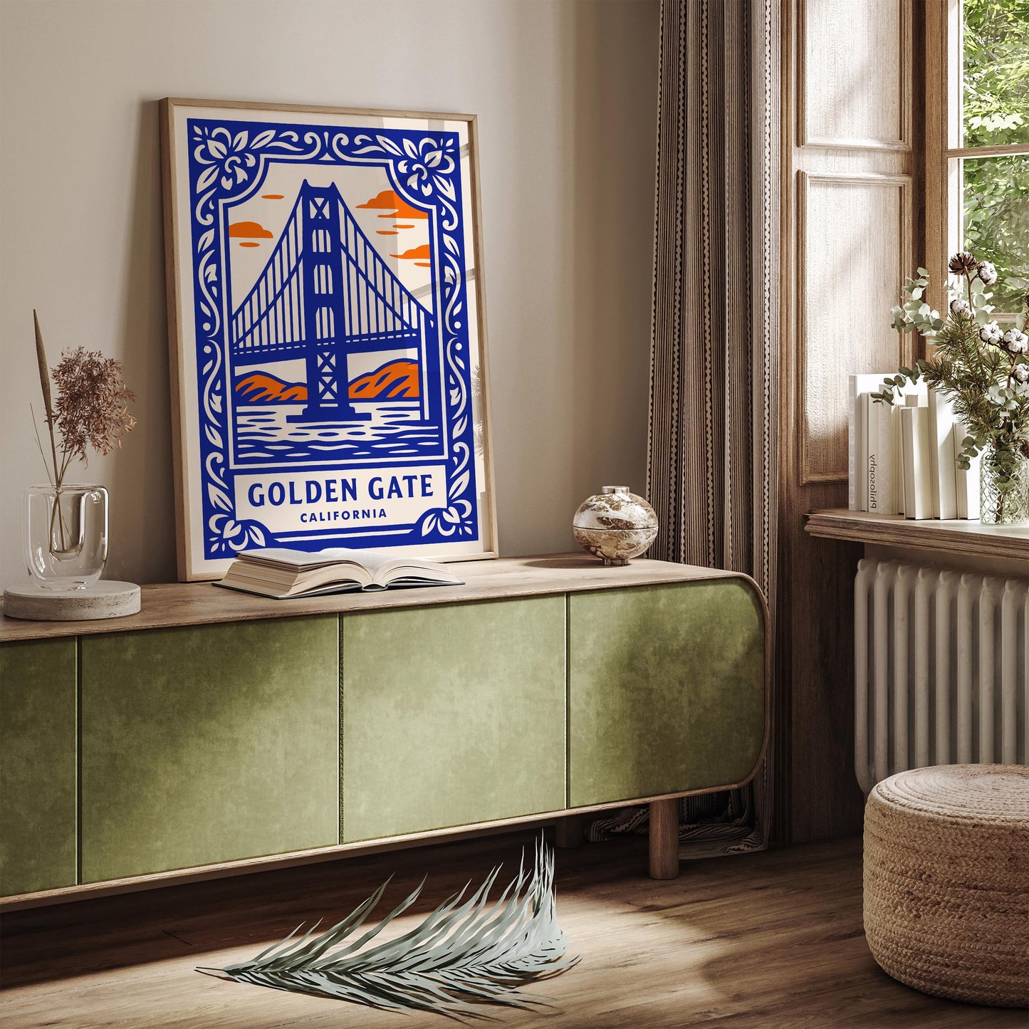 Golden Gate Calfornia Travel Poster