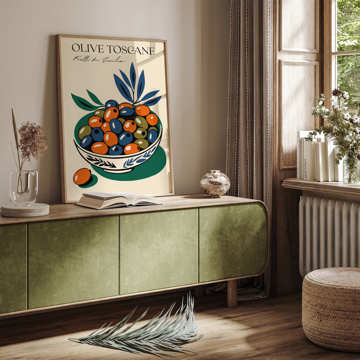 Frutti di Sicilia Olives Kitchen Poster