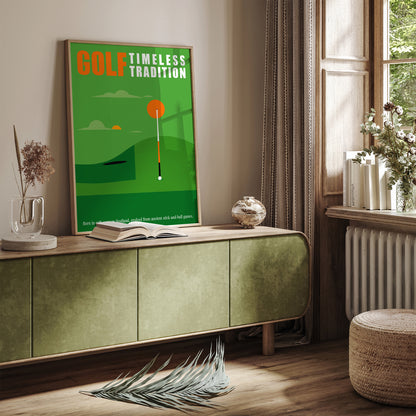 Minimal Golf Quote Poster