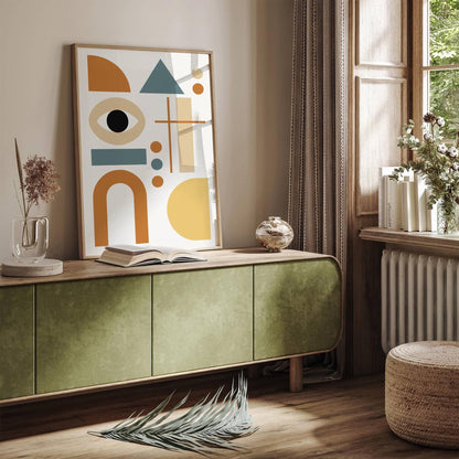 Modern Minimalist Art Print, Neutral Home Decor