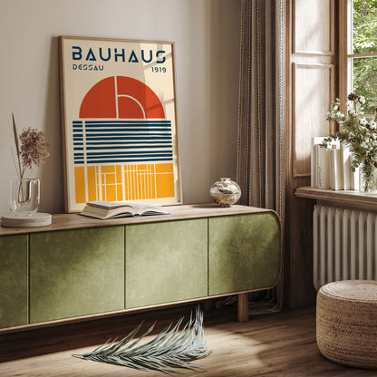 Bauhaus Dessau 1919 Retro Art Print