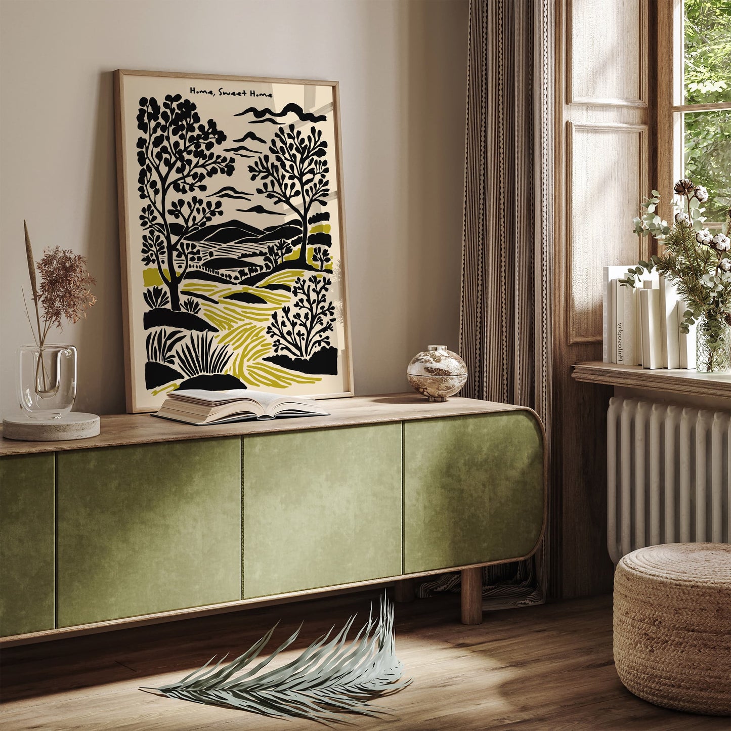 Home Sweet Home Poster - Scenic Landscape Art
