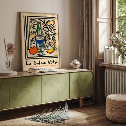 La Dolce Vita Limoncello Poster – Italian Kitchen Wall Art Print