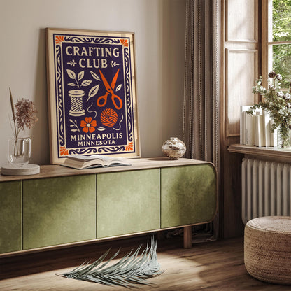 Crafting Club Minneapolis Minnesota Art Print