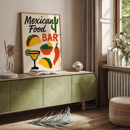 Mexican Food Bar Poster