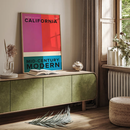 Mid Century Modern California Coloful Wall Art