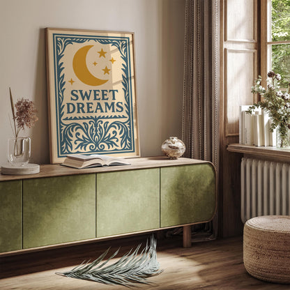 Sweet Dreams Poster, Rococo Style Art Print