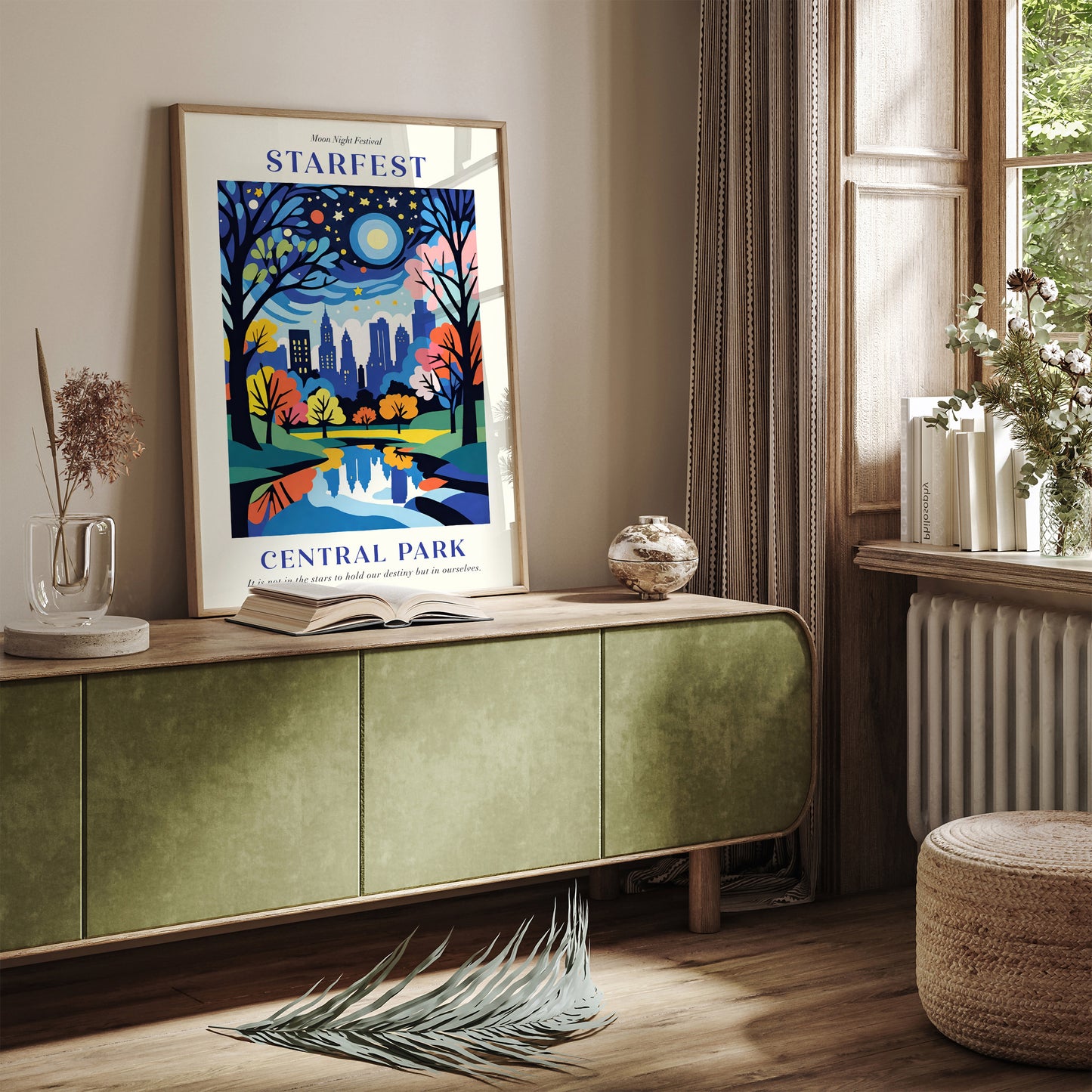 NYC Starnight Festival Art Print: Perfect Gift