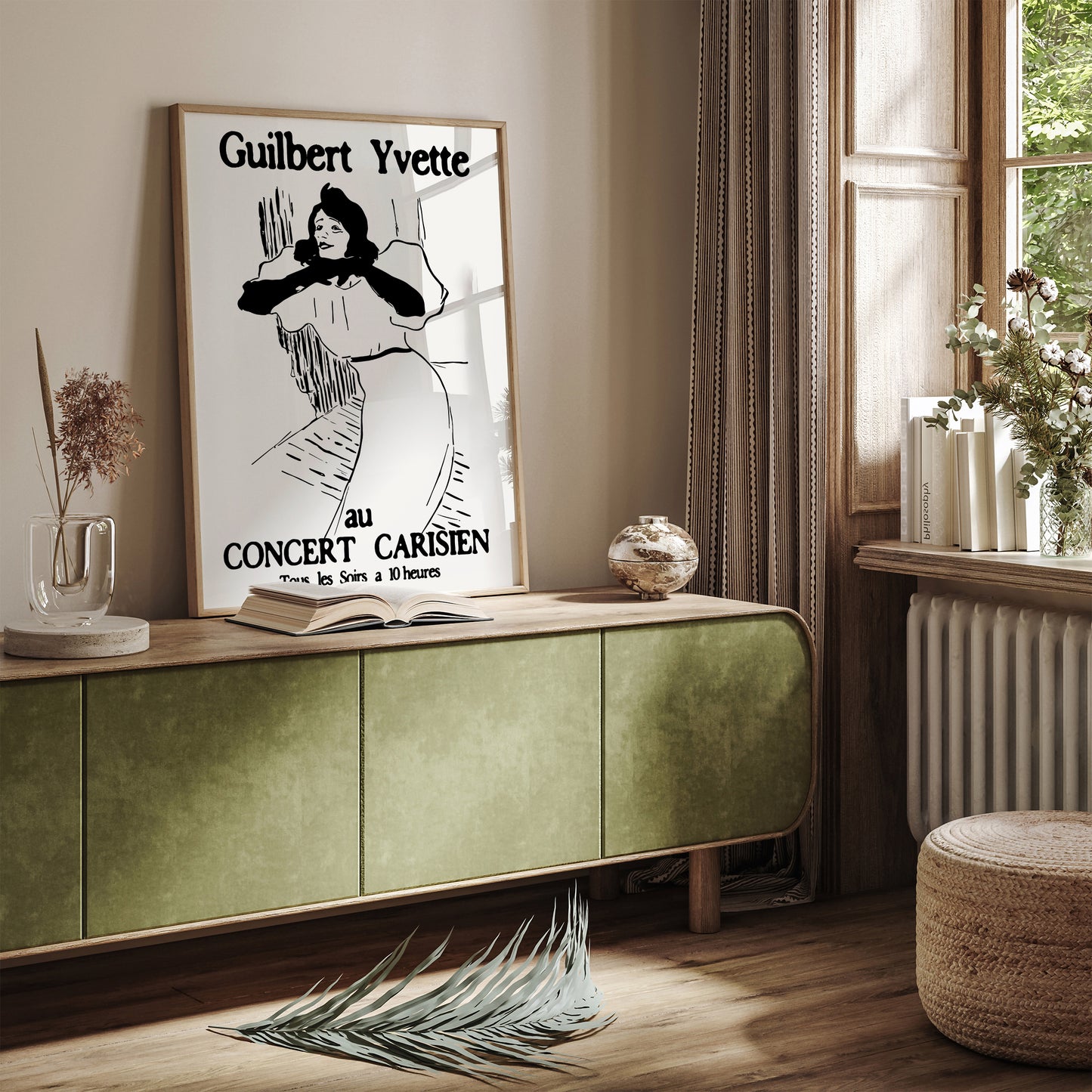 ﻿﻿Yvette Guilbert Concert Paris Art Print