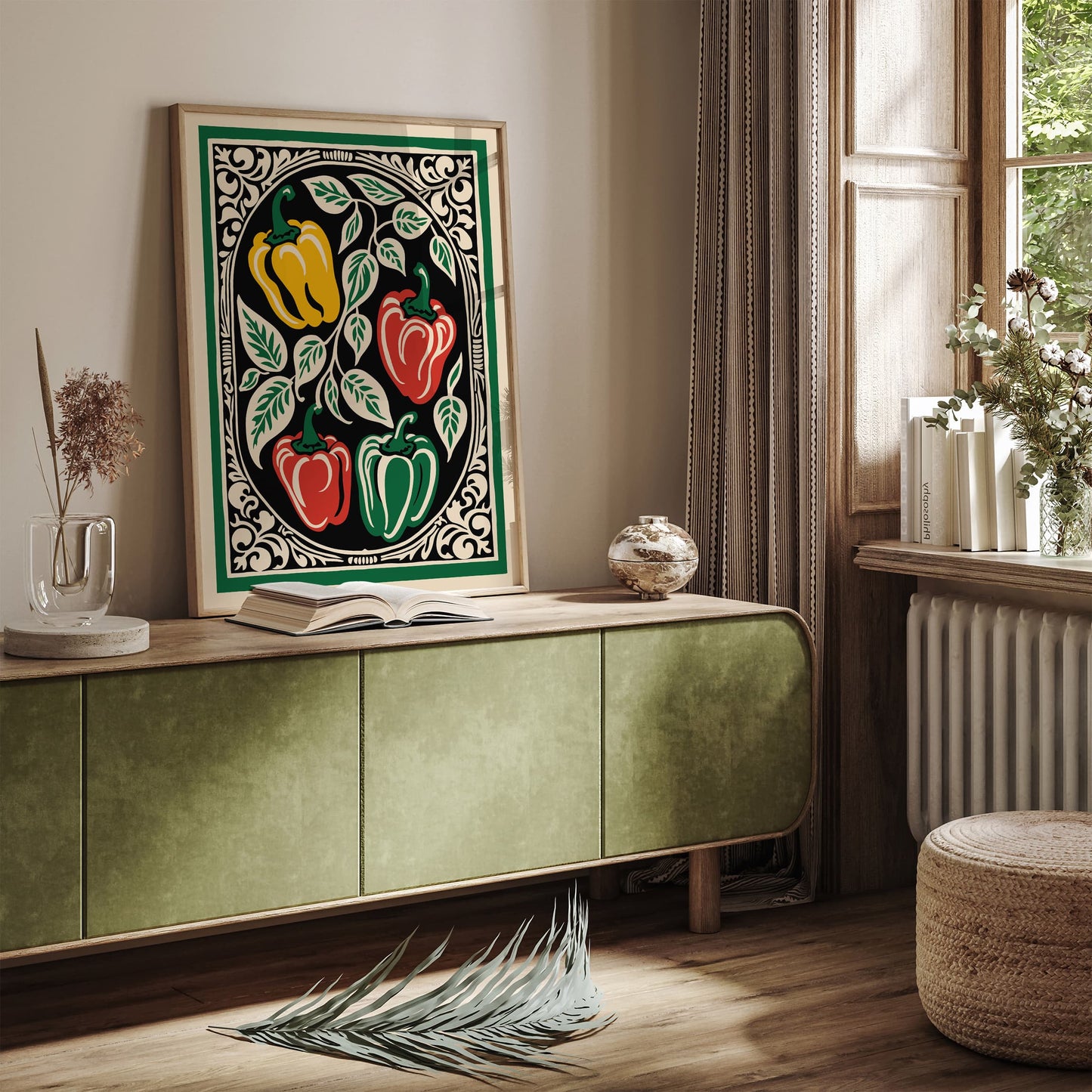 Paprika Kitchen Print - Colorful Vegetable Art