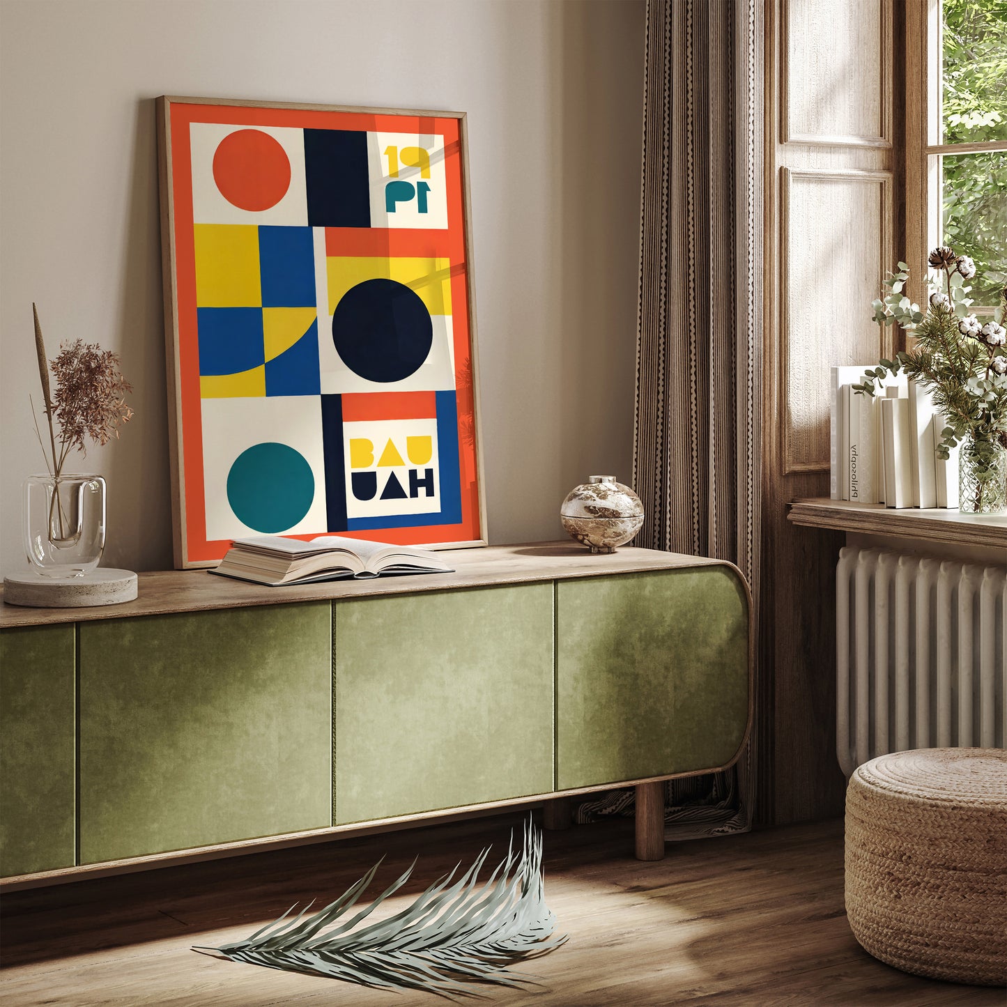 Geometric Harmony - Modern Art Exhibition Poster