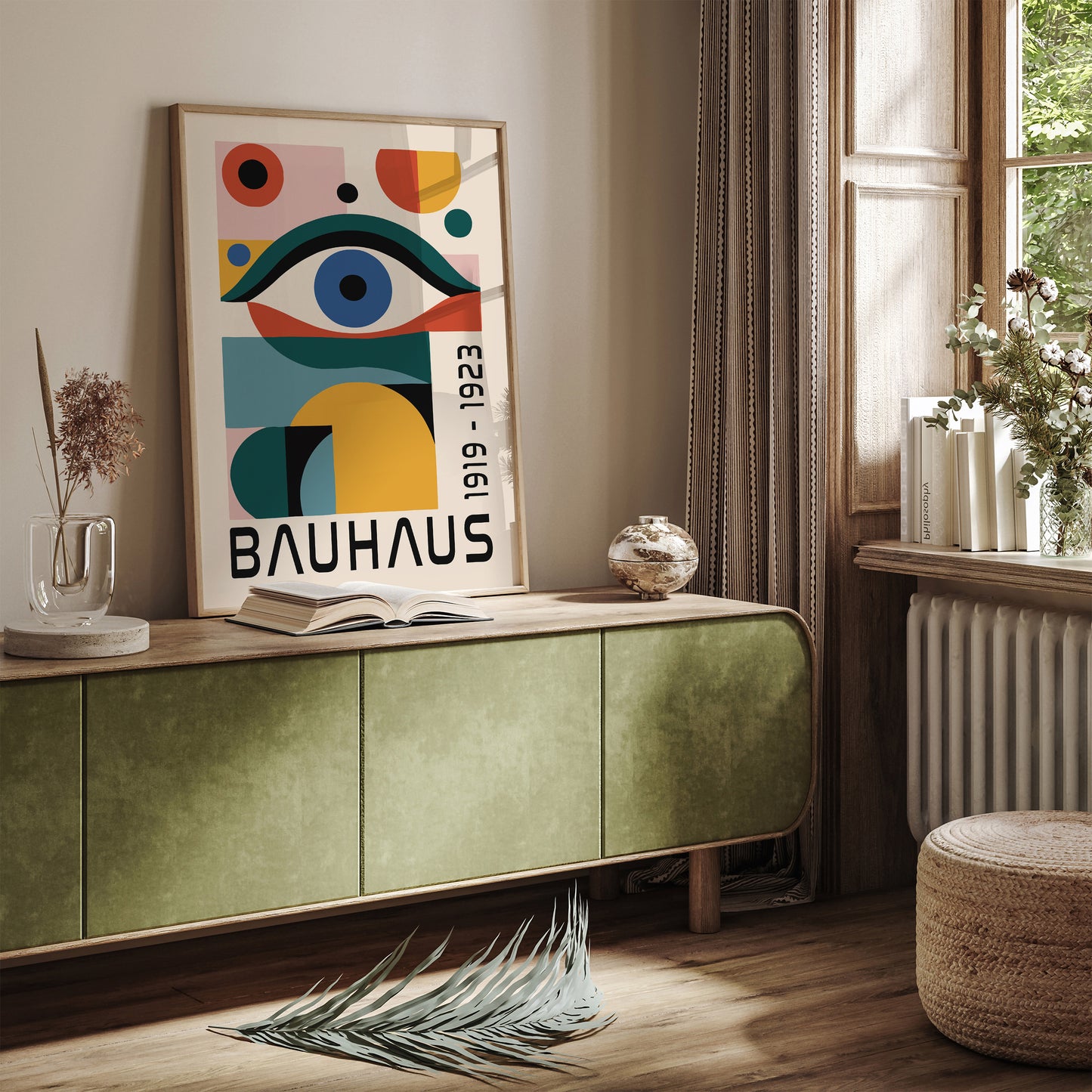 Bauhaus Modern Eye Poster