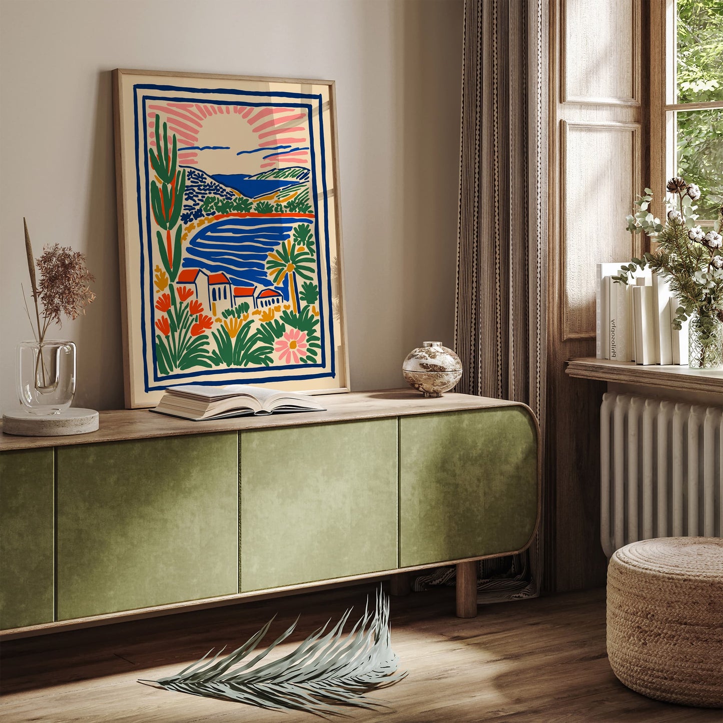 Spanish Landscape - Colorful Travel Wall Art Print