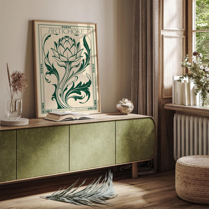 Vintage Artichoke Kitchen Poster