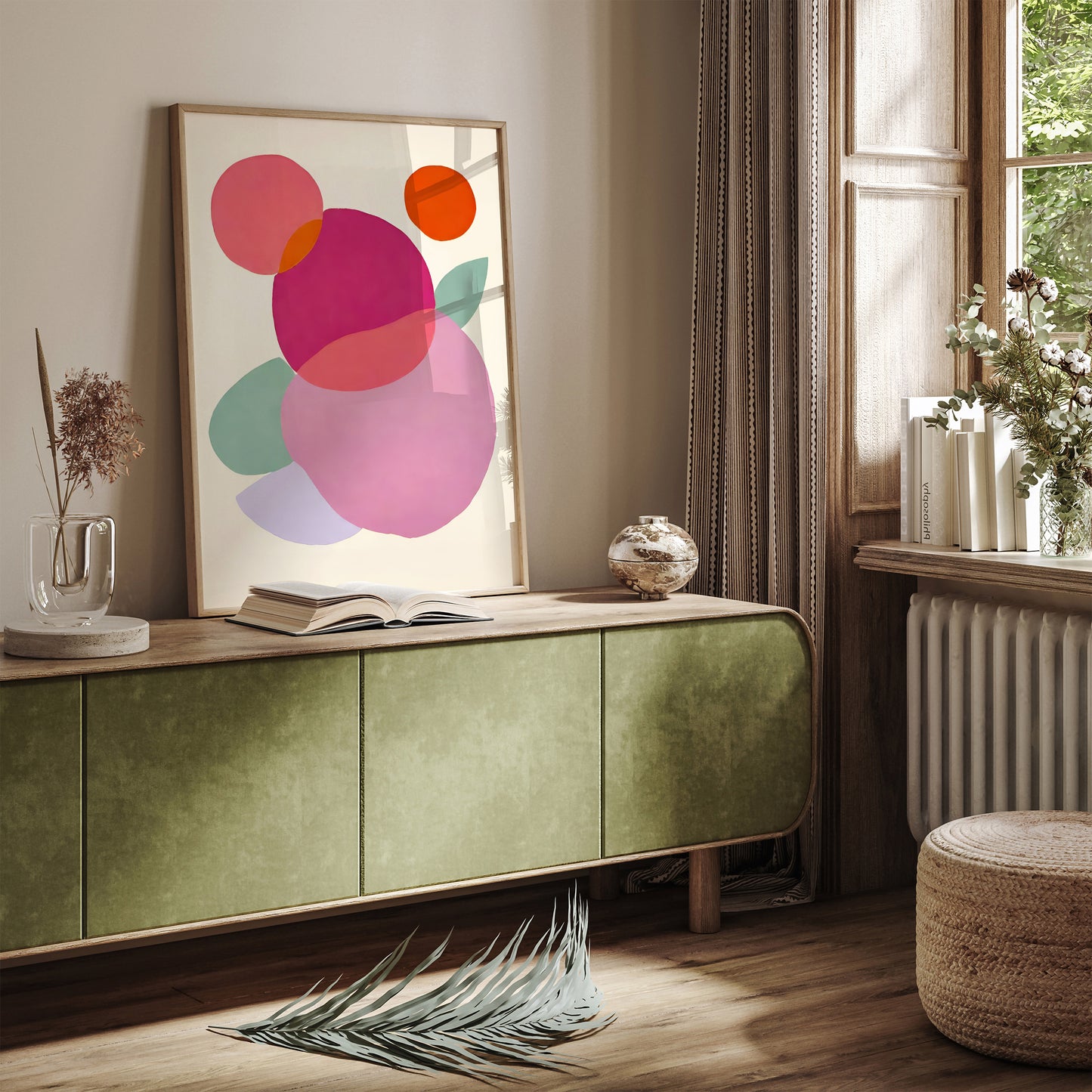 Modern Pinky Abstract Wall Art 2025