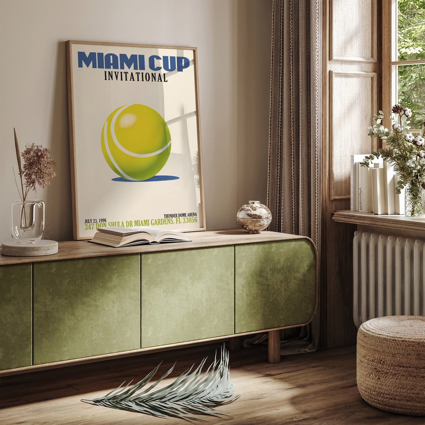 Miami Cup International Tennis Poster