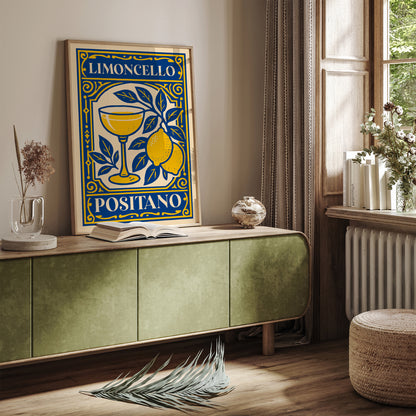 Limoncello Positano Poster – Italian Kitchen Wall Art