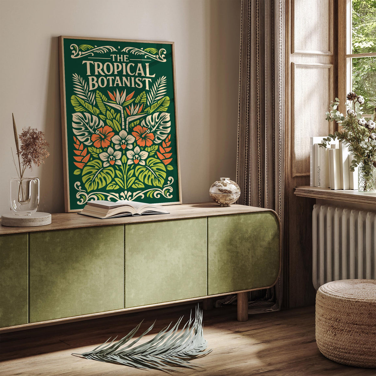 Tropical Botanist Botanical Art Poster