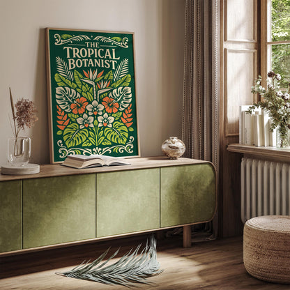 Tropical Botanist Botanical Art Poster