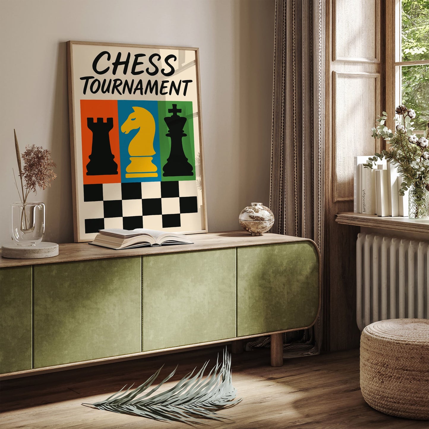 Chess Tournament Retro Poster