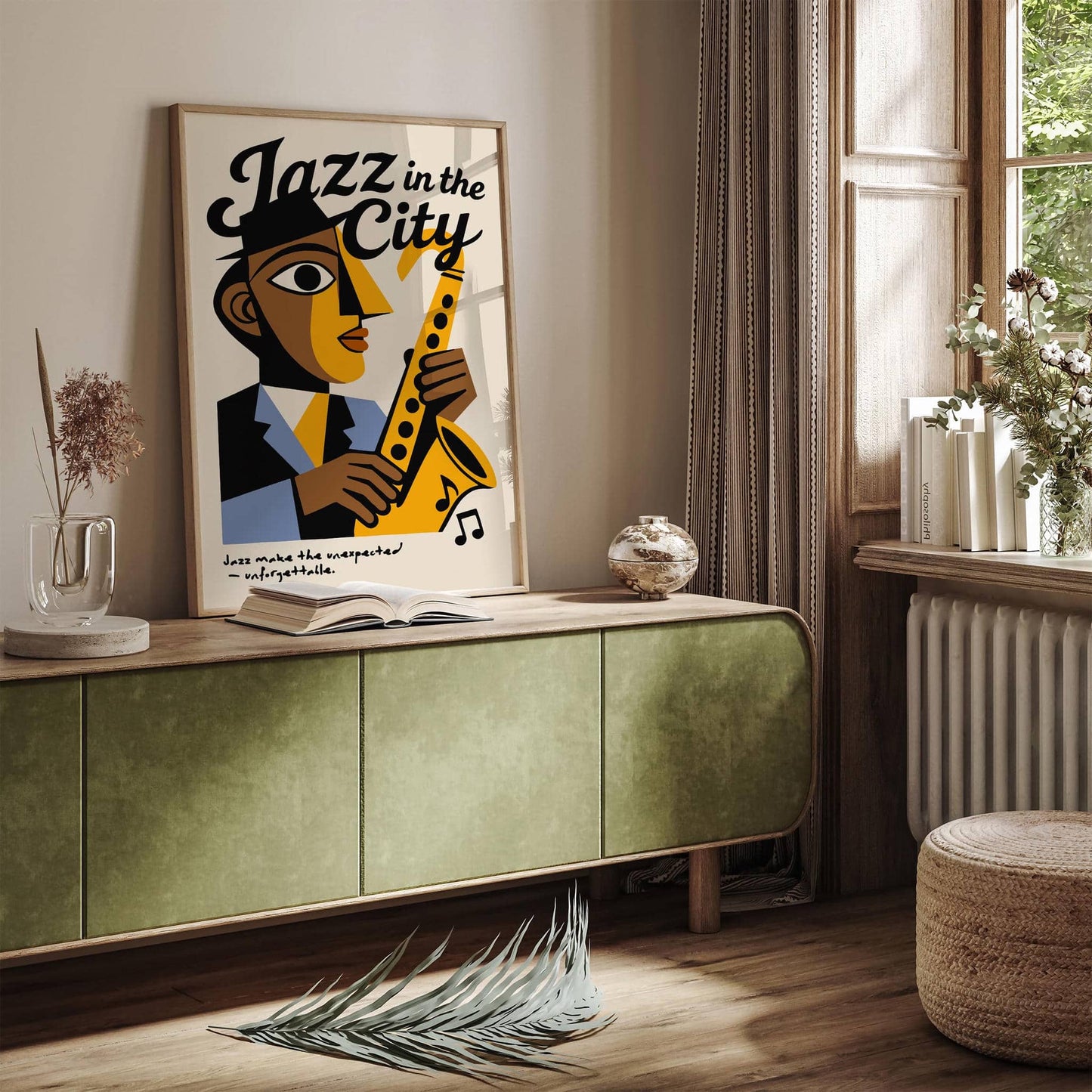 Jazz in the NYC City Music Poster