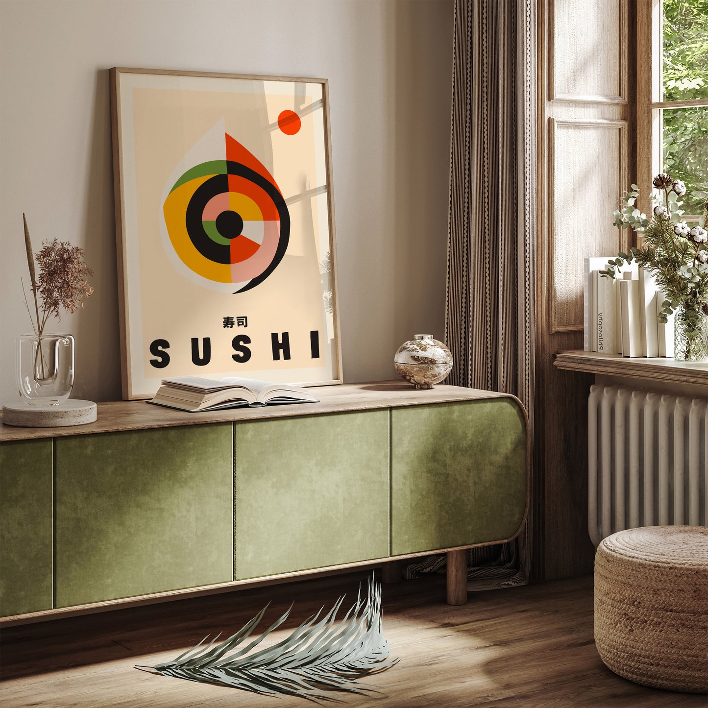 Minimalist Abstract Sushi Poster