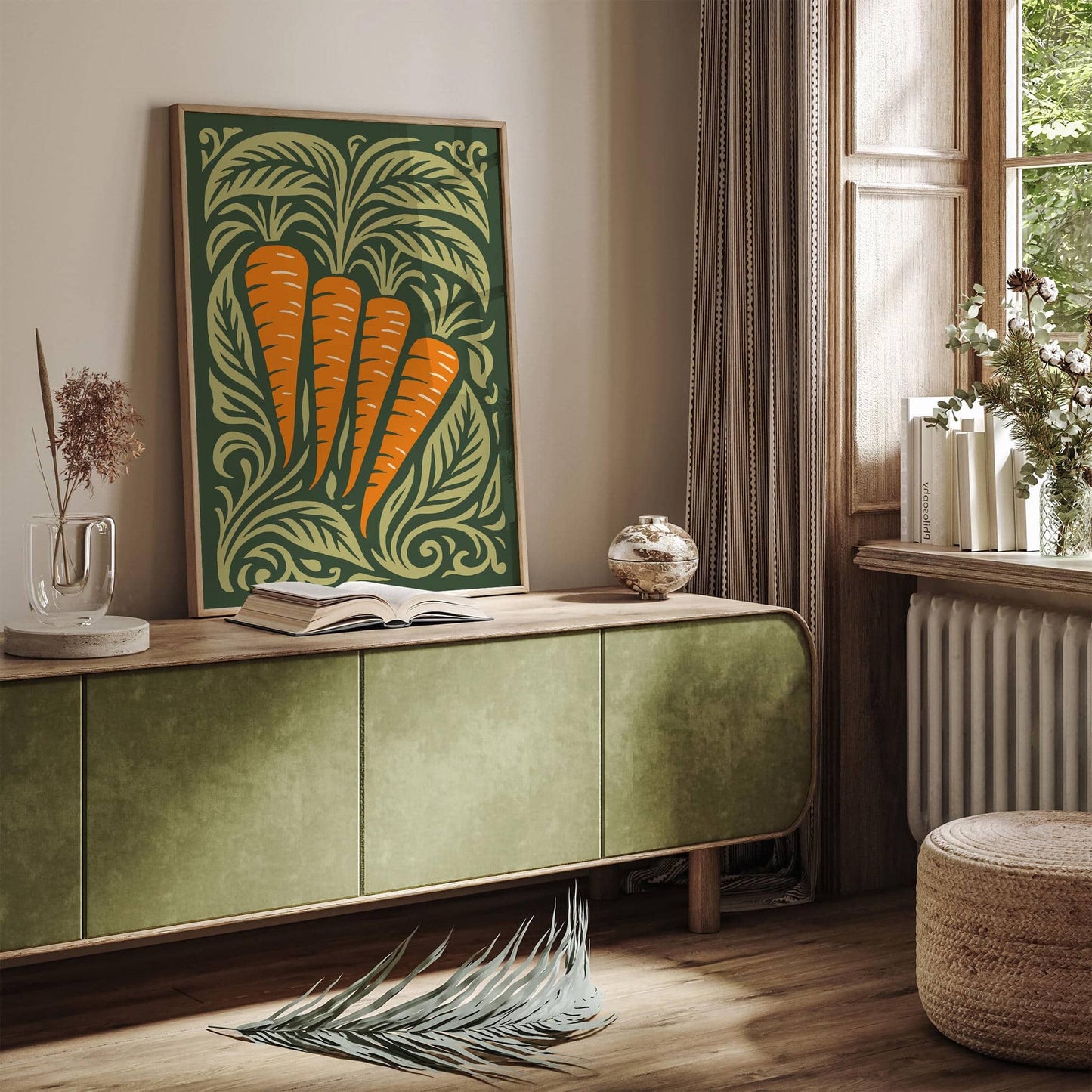 Carrots Rococo Wall Art Print