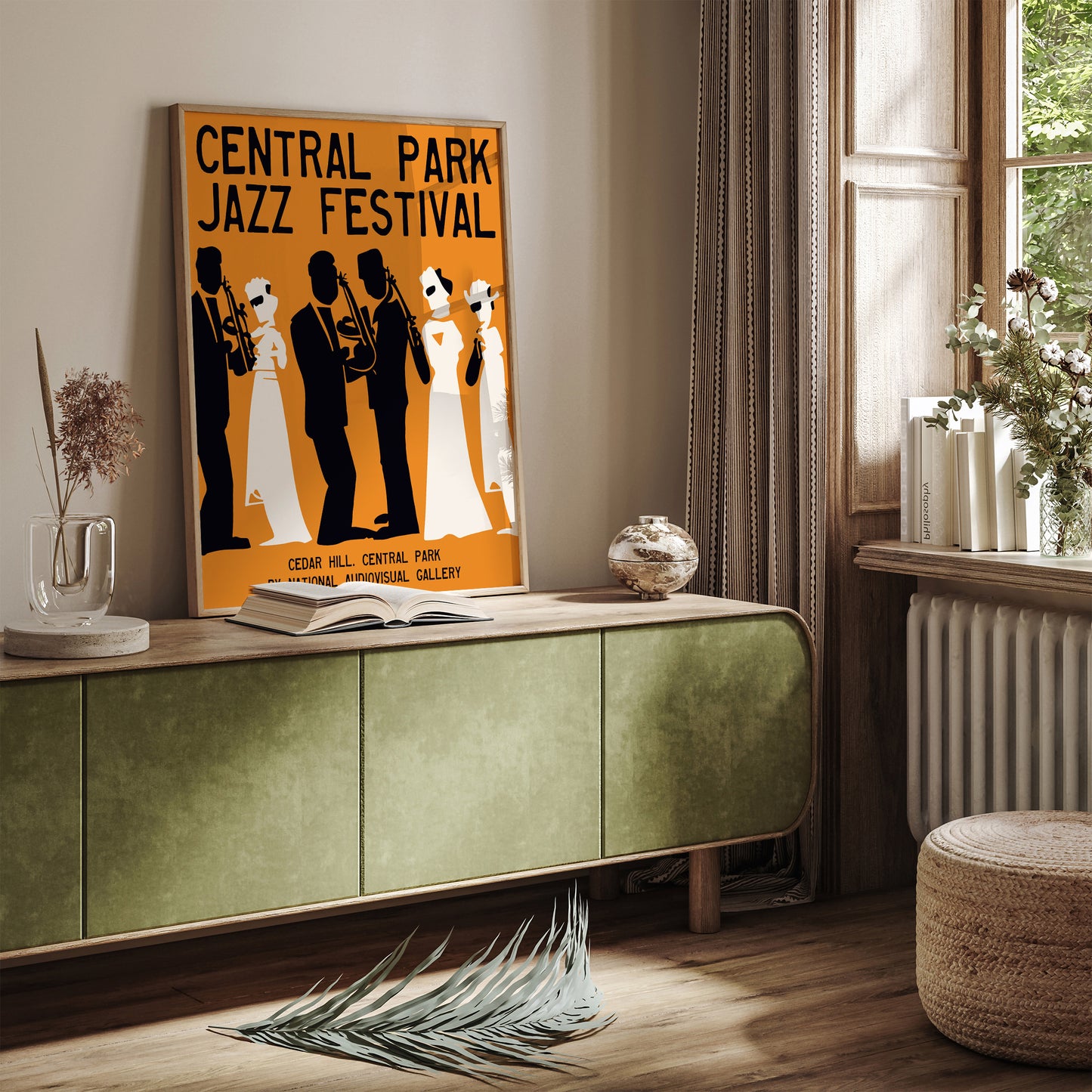 Central Park Jazz Festival Vintage Poster Reproduction