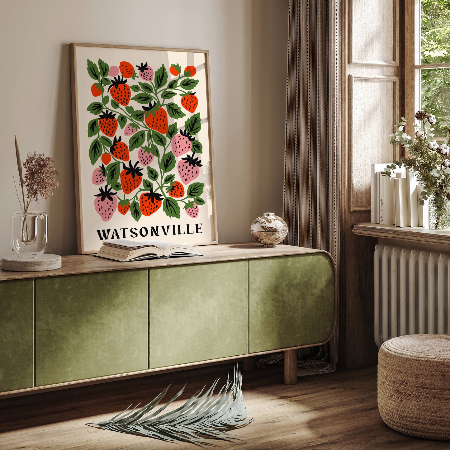 Watsonville Strawberry Art Print