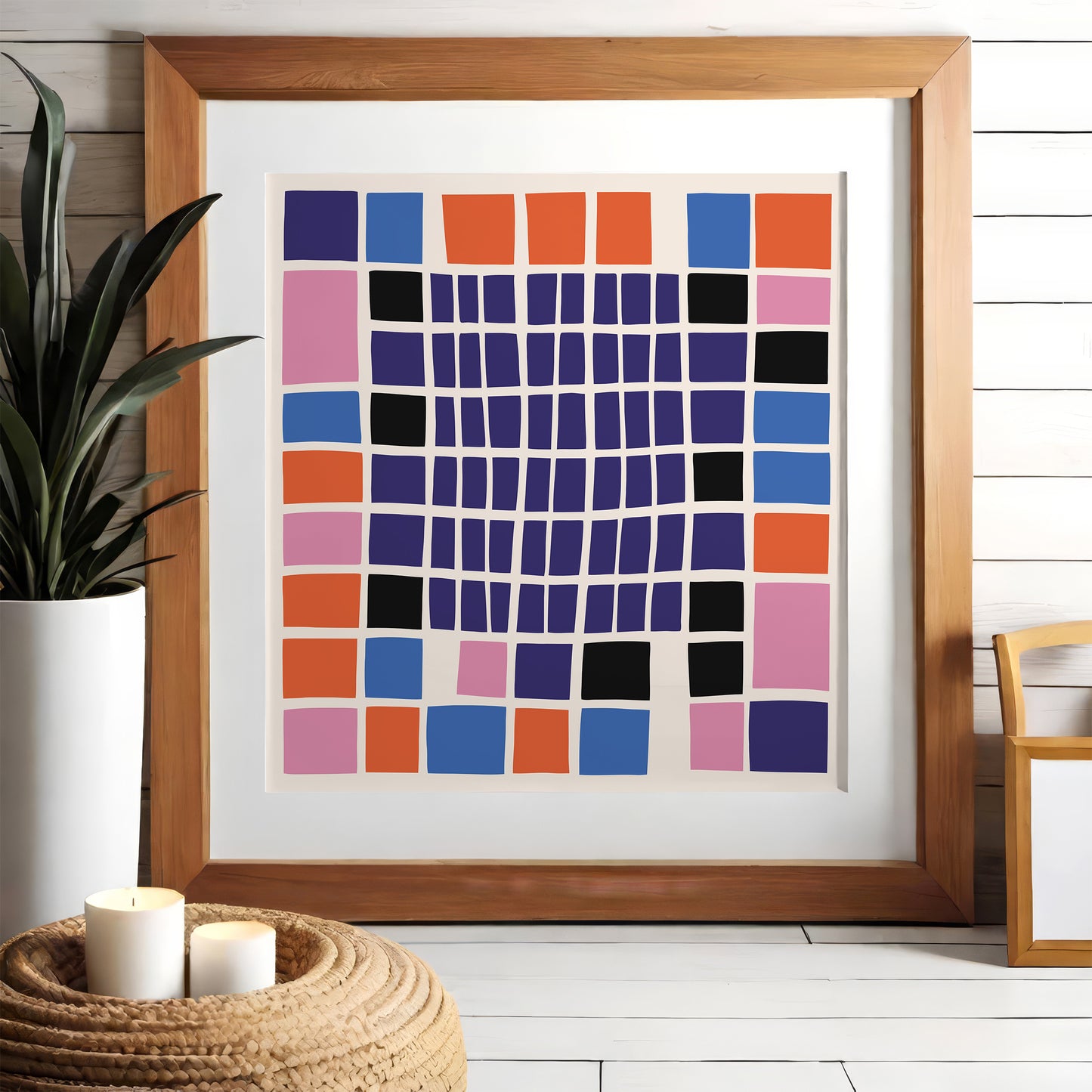 Mid Century Colorblocks Art Print