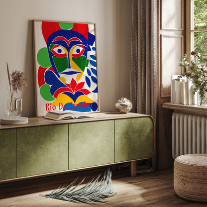 Rio De Janeiro Colorful Mask Wall Art