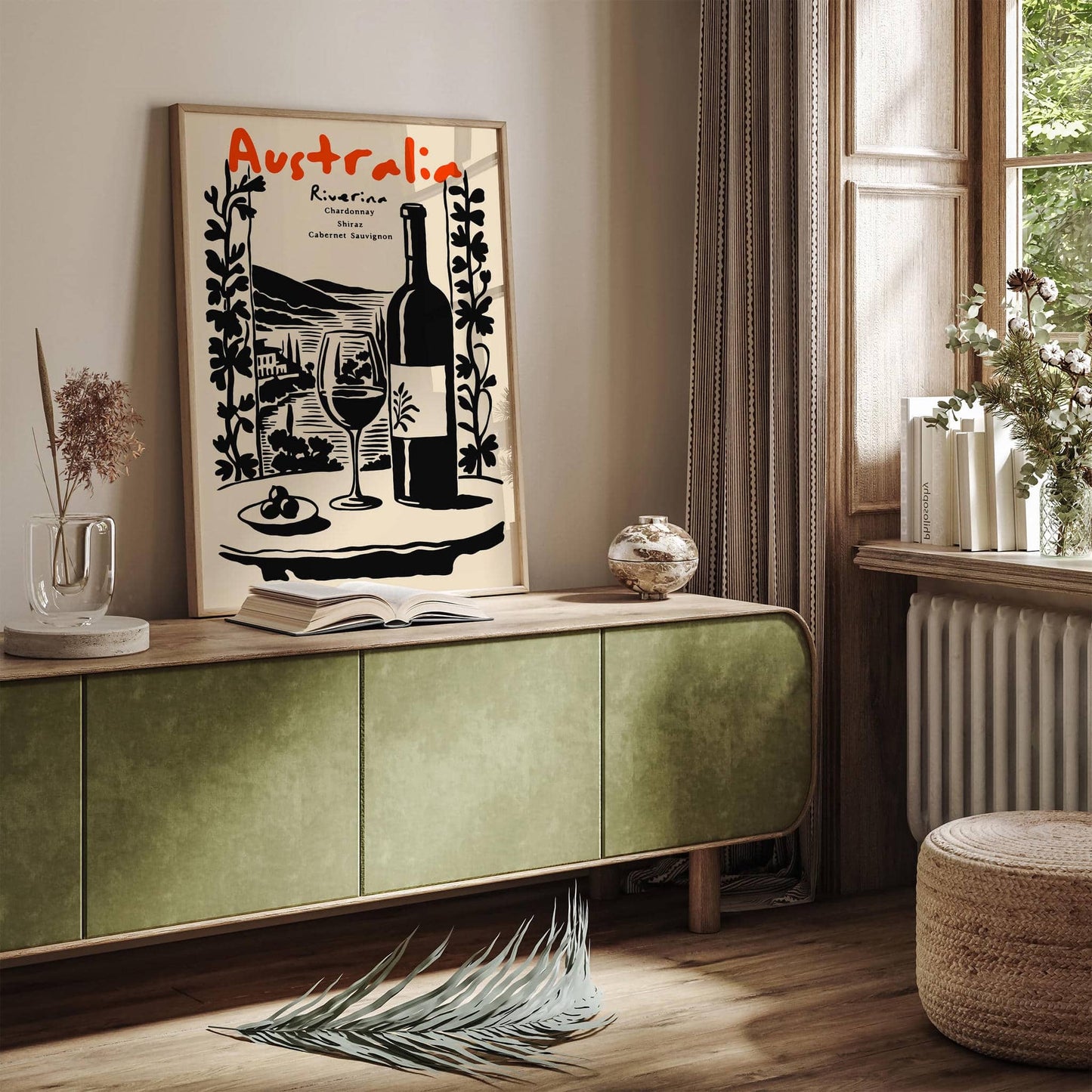 Australia Wine Collection Travel Poster