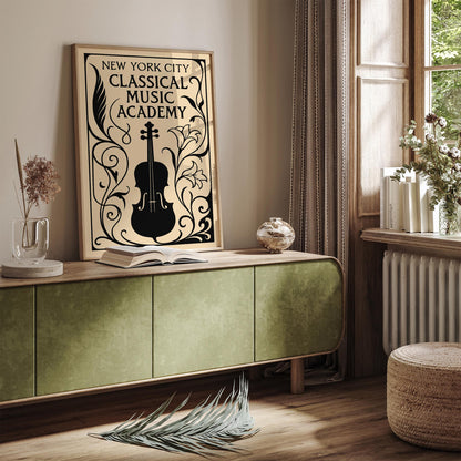NYC Classical Music Academy Art Poster