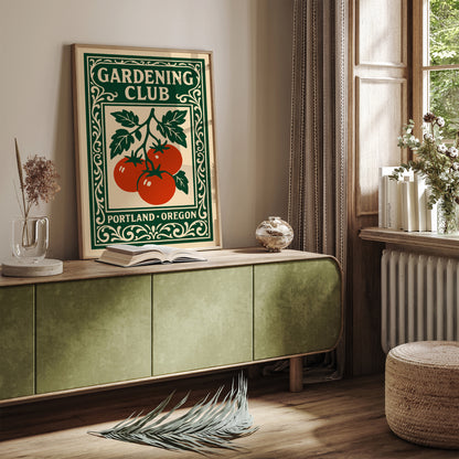 Gardening Club Portland Oregon Poster