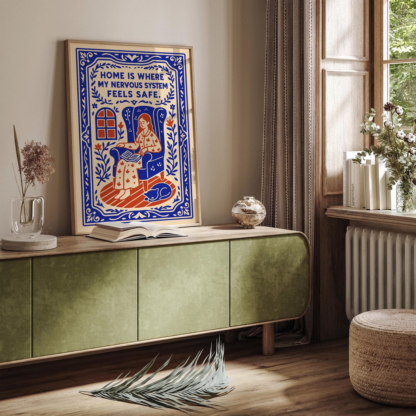 Home Is Where I Feel Safe Poster - Quote Wall Art