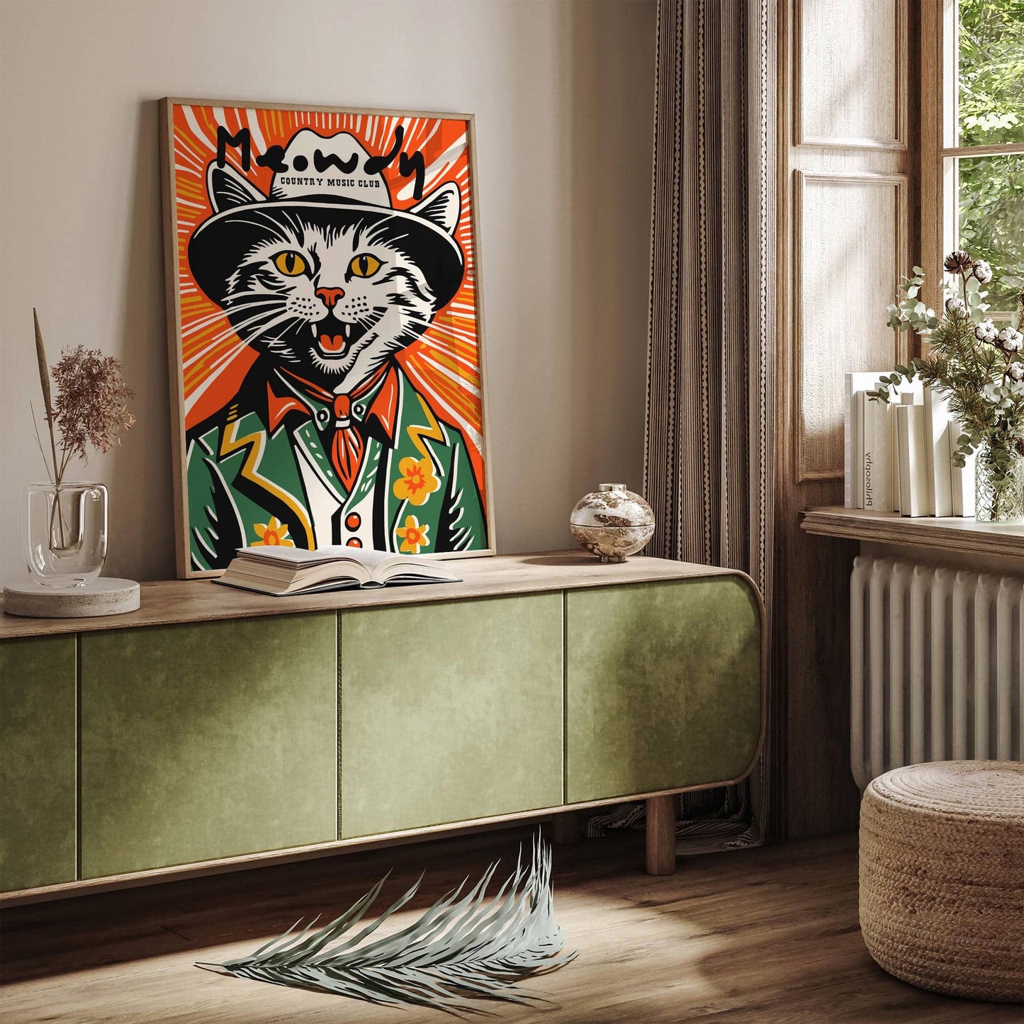 Meowdy Country Music Club Poster