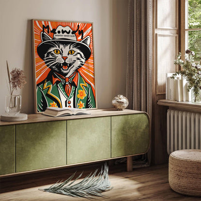Meowdy Country Music Club Poster