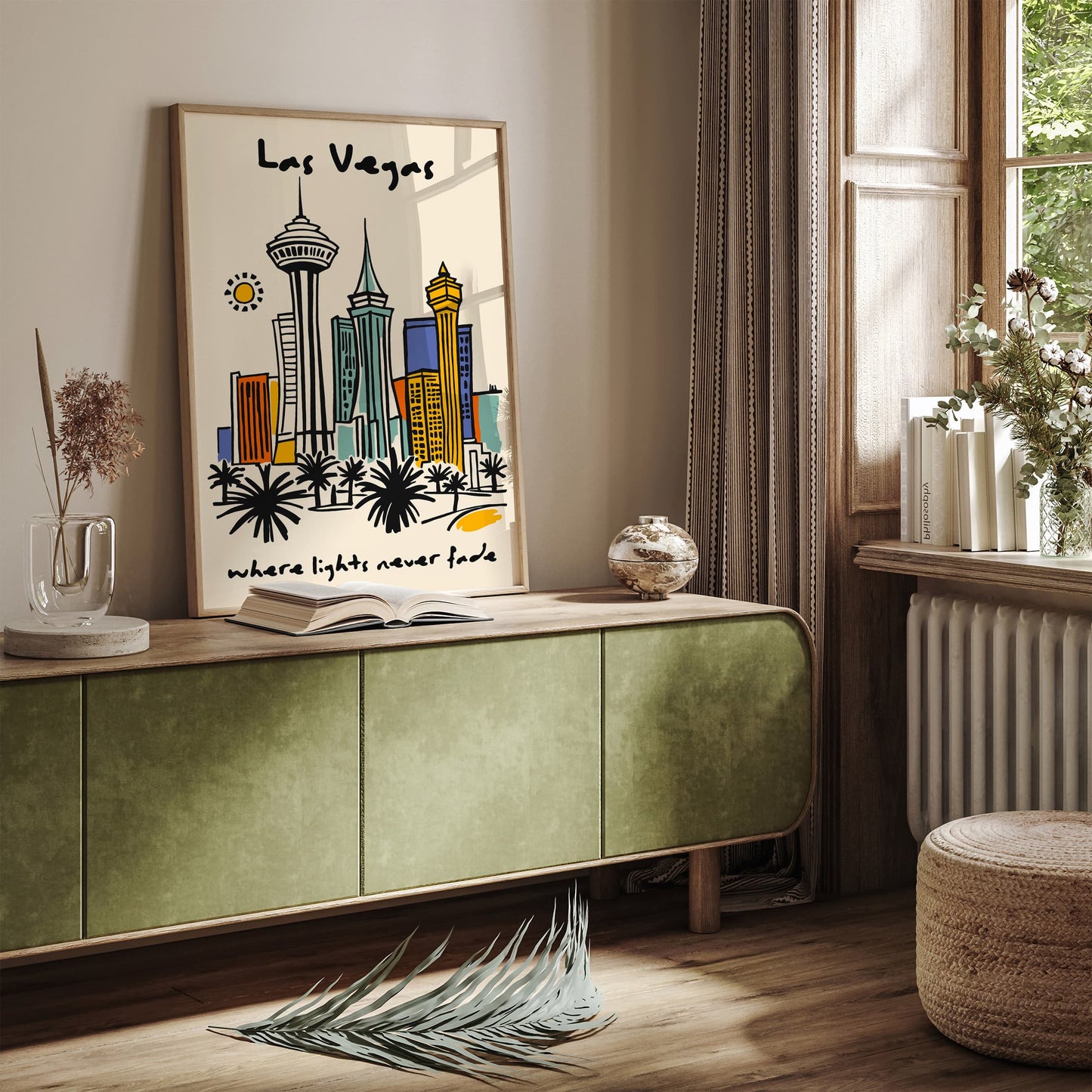 Las Vegas Where Lights Never Fade Travel Poster