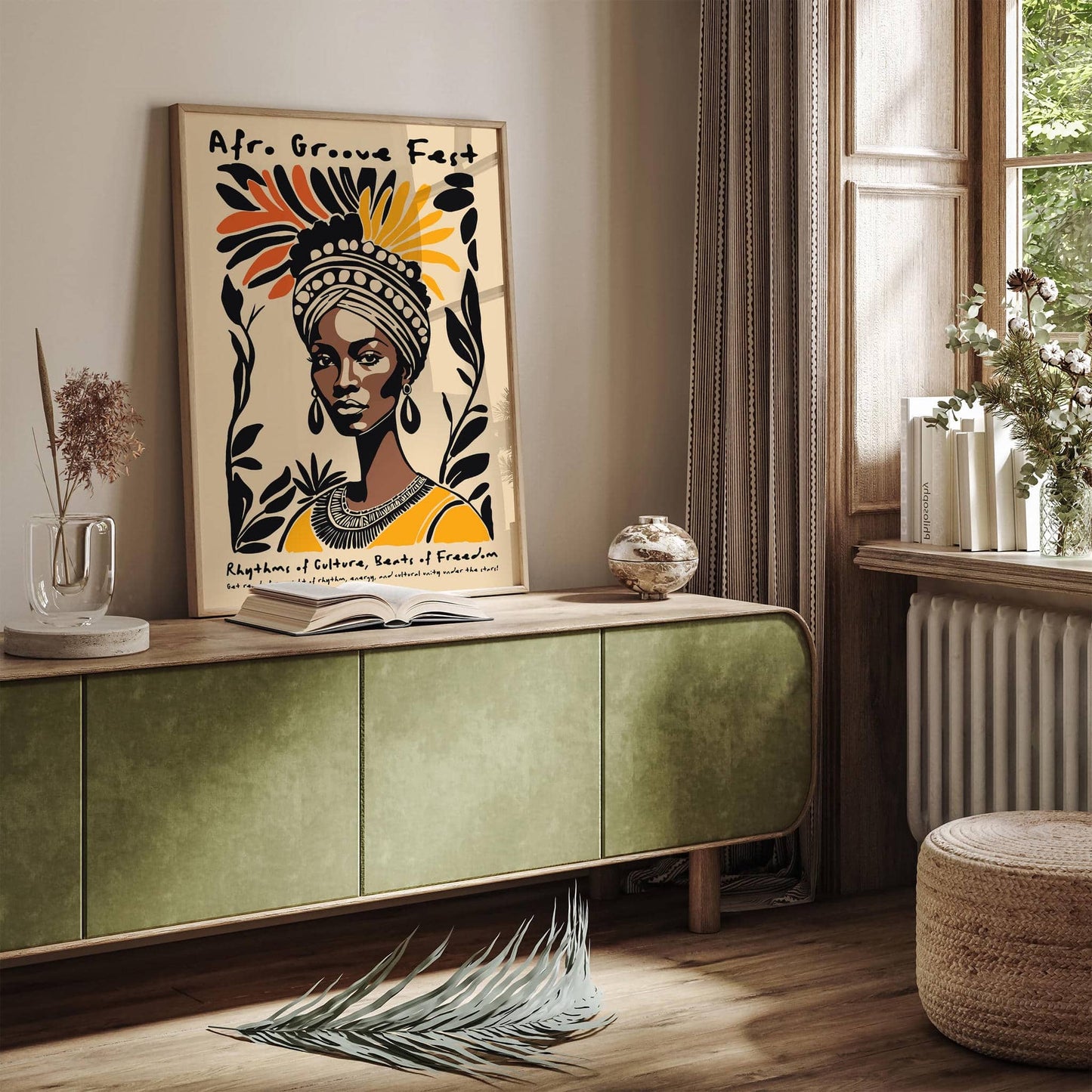 Afro Groove Fest Music Poster