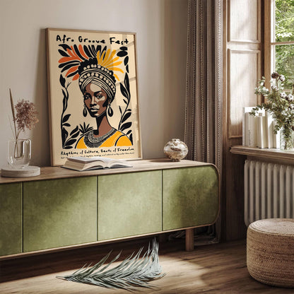 Afro Groove Fest Music Poster