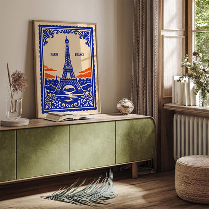 Paris France Eiffel Tower Poster